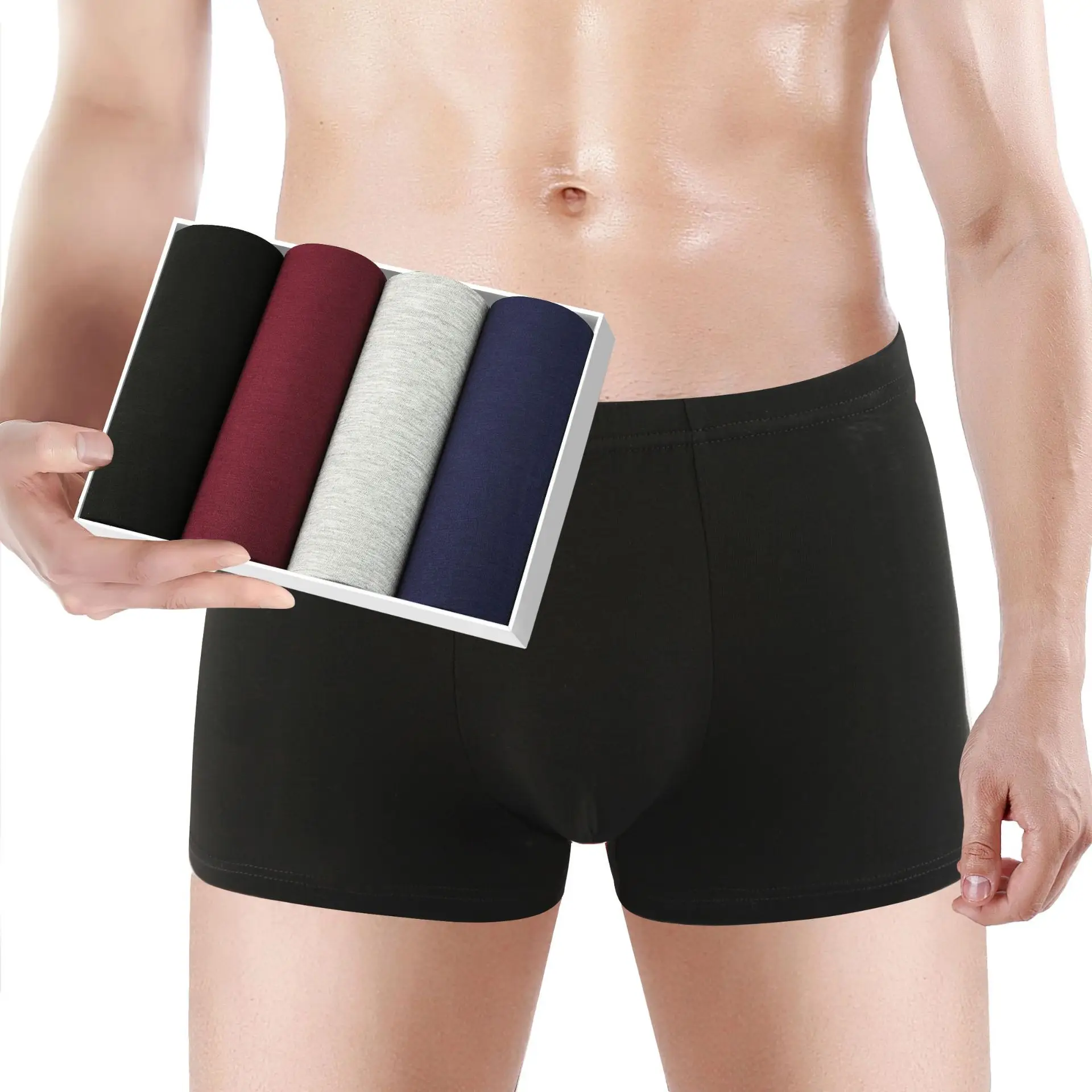 Underwear Men's Cotton Boxers Modal Breathable |