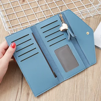 

2019kellybelly Korean Style New Tassel Women's Wallet Card Bag Student Wallet Lovely Pendant Buckle Bag