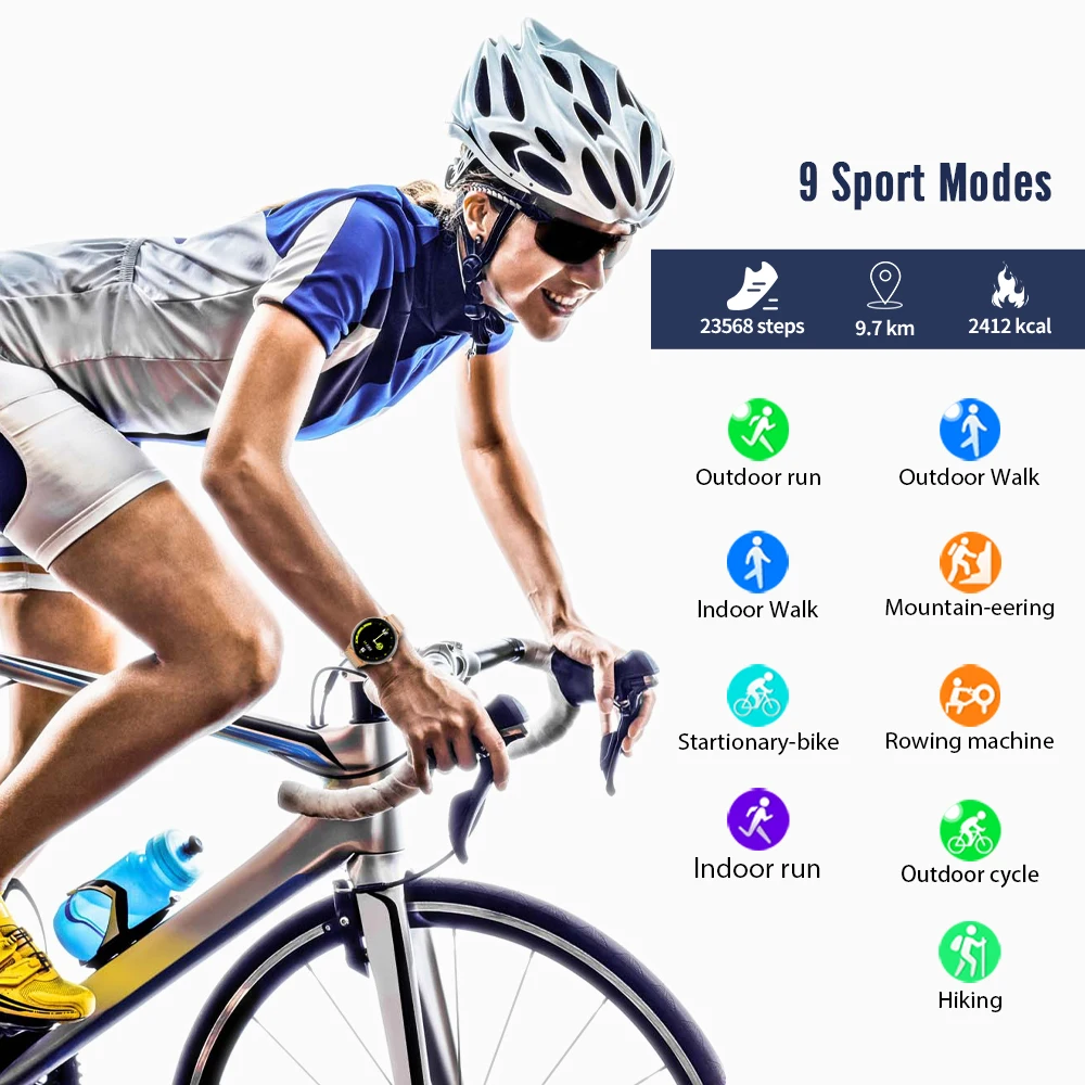 IOWODO X2 Smart Watch Women Fitness Tracker Call