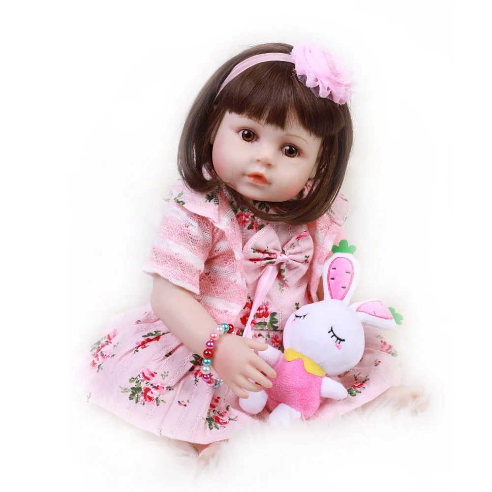 Pickwoo 48 см bebes Кукла реборн девочка кукла мягкий силиконовый хлопок Boneca reborn Brinquedo подарок на день детей игрушки