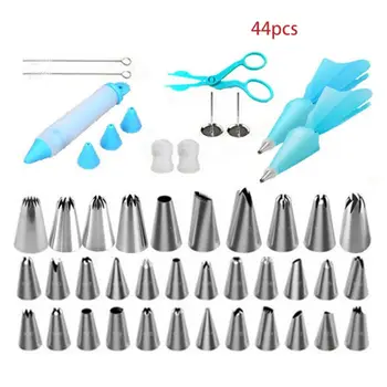 

44Pcs Cake Decorating Kit Supplies with Cake Turntable Pastry Bags Frosting