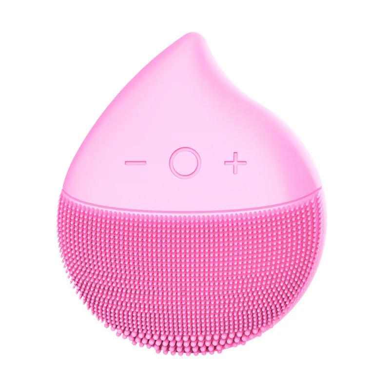 

Silicone Gel Cleansing System Cold Inductive Therapeutical Instrument Facial Brush Ultrasonic Vibration Ion Mask Instrument