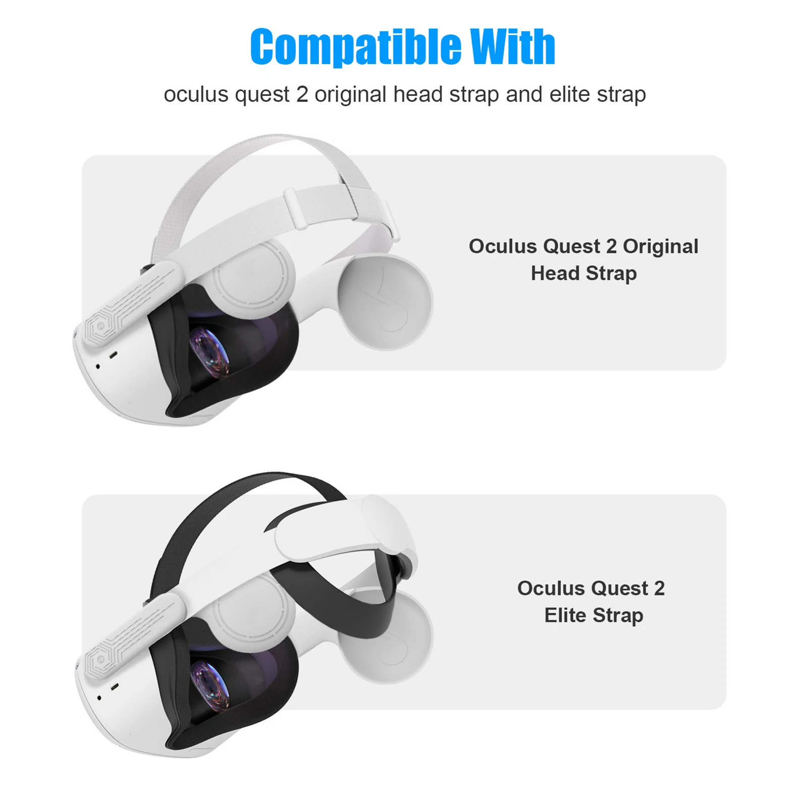 For Oculus Quest 2 VR Headsets Noise Reduction Earmuffs, Enhanced Headset Sound Muffs For Oculus Quest 2 Elite Strap Accessories