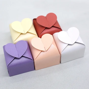 

Heart Wedding Candy Box For Ideas Wedding Favors And Gifts Boxes Wedding Decoration 50pcs/lot