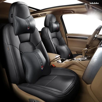 

KOKOLOLEE Custom Leather car seat cover For VW UP! Golf Polo Caravelle Multivan Sharan Passat Variant T-ROC T-Cross car seats