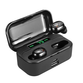 

TWS bluetooth 5.0 Wireless Earphone Dual Display Smart Touch Stereo Sports Hifi Earphones With Mic With 3500mAh Charging Case