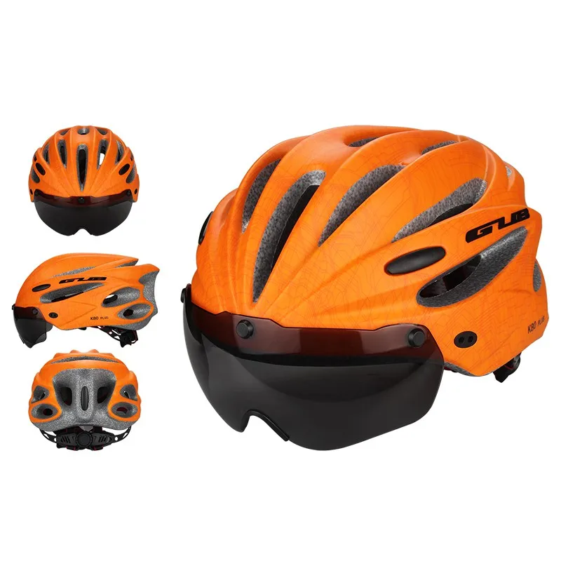 Professional Bicycle Cycling Helmets Ultra-light Durable All-in-one Mountain Bike Road Bike Goggles Shade Helmets#1