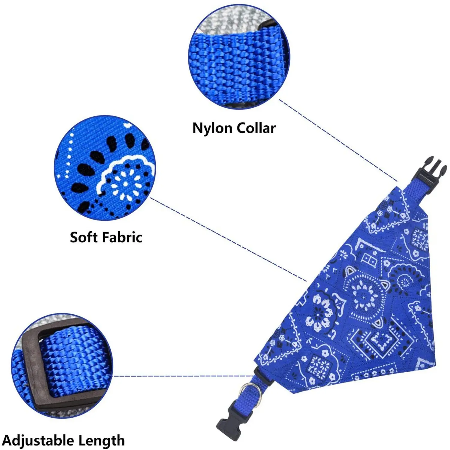 Adjustable Triangular Bandage For Pet Dog Cat Washable Scarf Bandana Collar Bibs Cat Neck Decor Birthday Party Dress Up 6