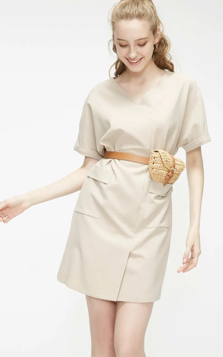 Vero Moda женское платье с v-образным вырезом и короткими рукавами | 31927B520