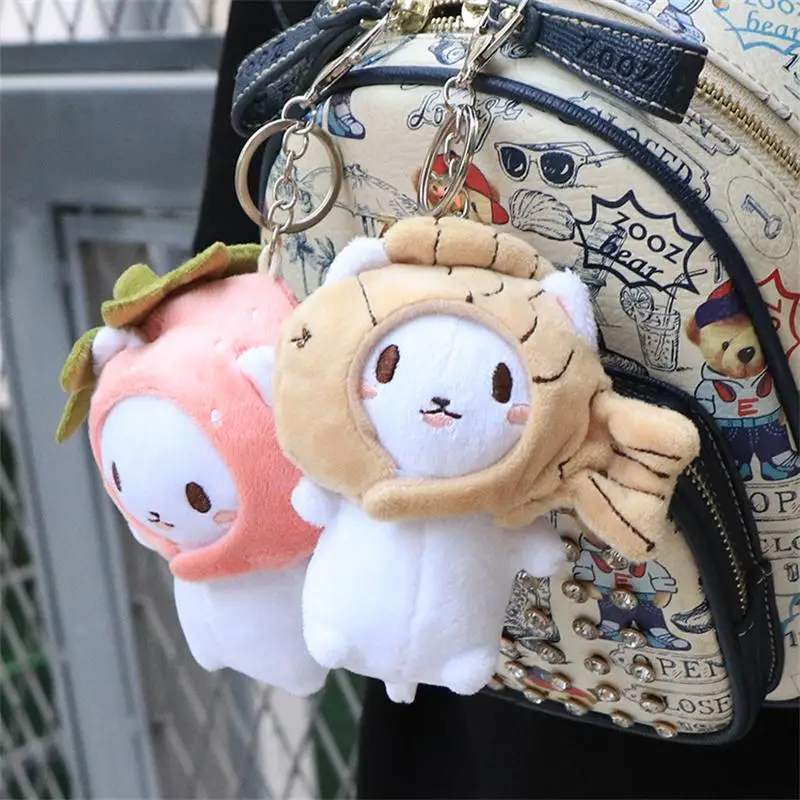 

Snapper Fish Plush Head Cap Keychain Creative Cute Bream Snapper Key Chain Pendant For Women Bag Key Chain Gifts Keyrings