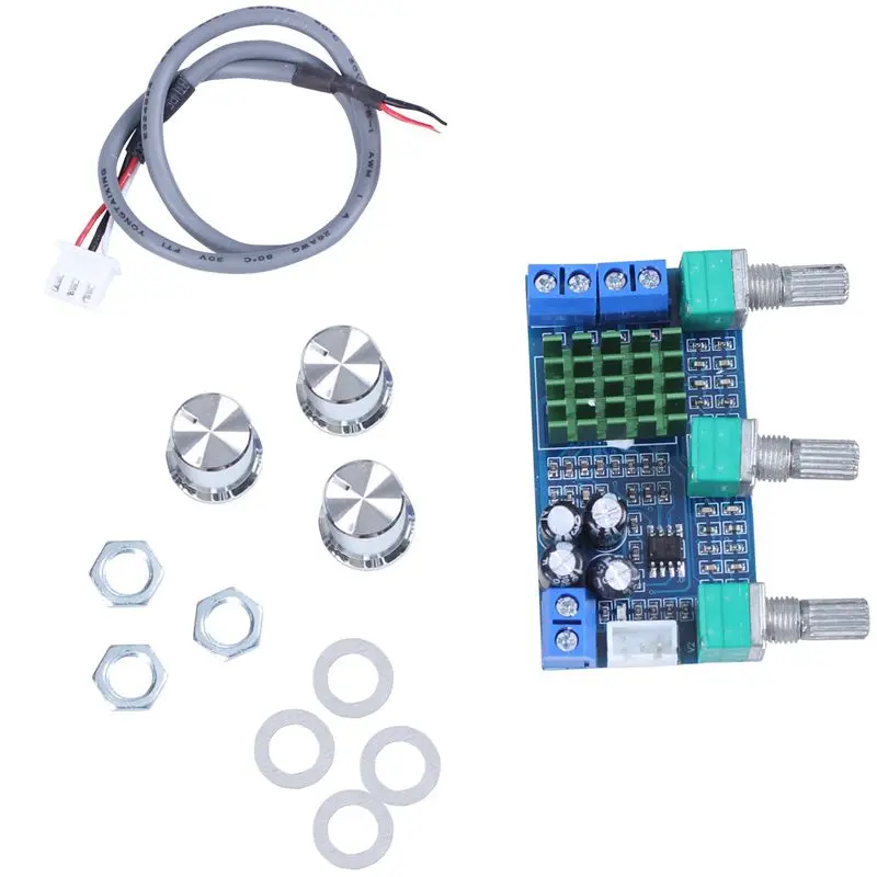 DC 12 V-24 V TPA3116D2 80Wx2 цифровой усилитель доска ВЧ бас Регулировка громкости усилителя