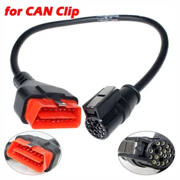 

V178 R CAN Clip Diagnostic Interface Obd2 16pin Cable for Renault Can Clip Diagnostic Scanner OBD 16 PIN Male Female Convertor