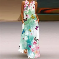 Summer Dress 2021 Elegant Vintage Robe Party Dress Women Long Causal White Floral Maxi Dresses Woman Summer 2021 Sundresses 1