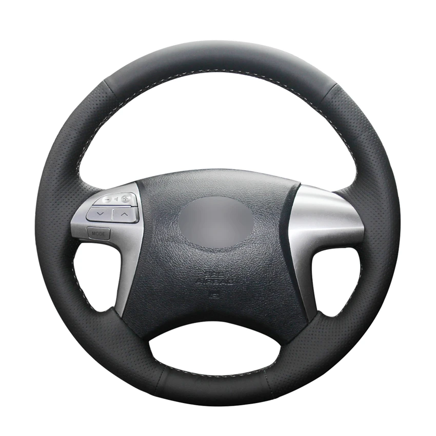 Рукоделие черная искусственная кожа PU фотопленка для Toyota Fortuner 2011 2015 Hilux 2012 2014
