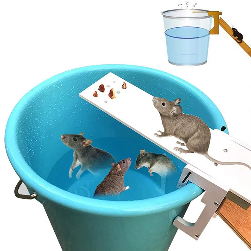 

2019 New Arrive DIY Mouse Repeller Home Garden Pest Controller Rat Trap Quick Kill Seesaw Mouse Catcher Bait Mice Traps