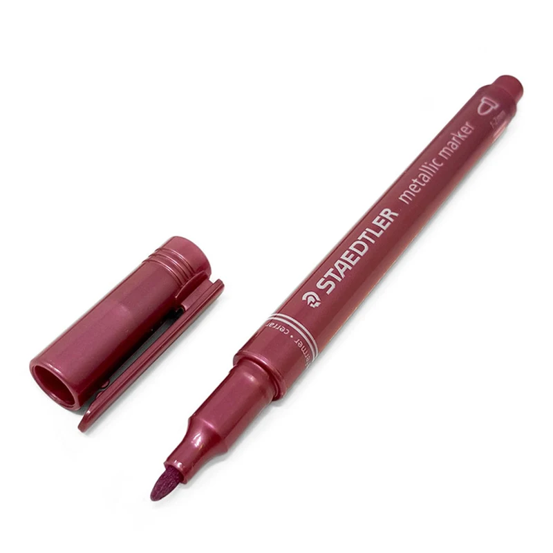 1pcs STAEDTLER 편지지 금속 마커 8323 핸드북 인사말 카드 초대장 로그인 마크 노트 펜