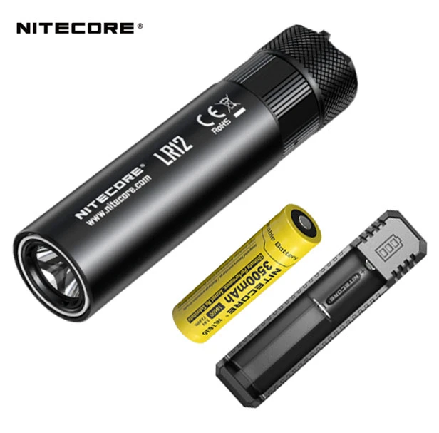 NiteCore LR12 Cree XP-L HD V6 LED  2-IN-1 Lantern Flashlight Torch+3500 Battery