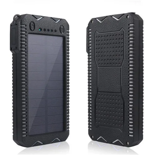 50000mAh Solar Charger Waterproof Power Pack Outdoor Emergency External Battery with SOS LED Backup Battery Outdoor Igniter best battery pack Power Bank