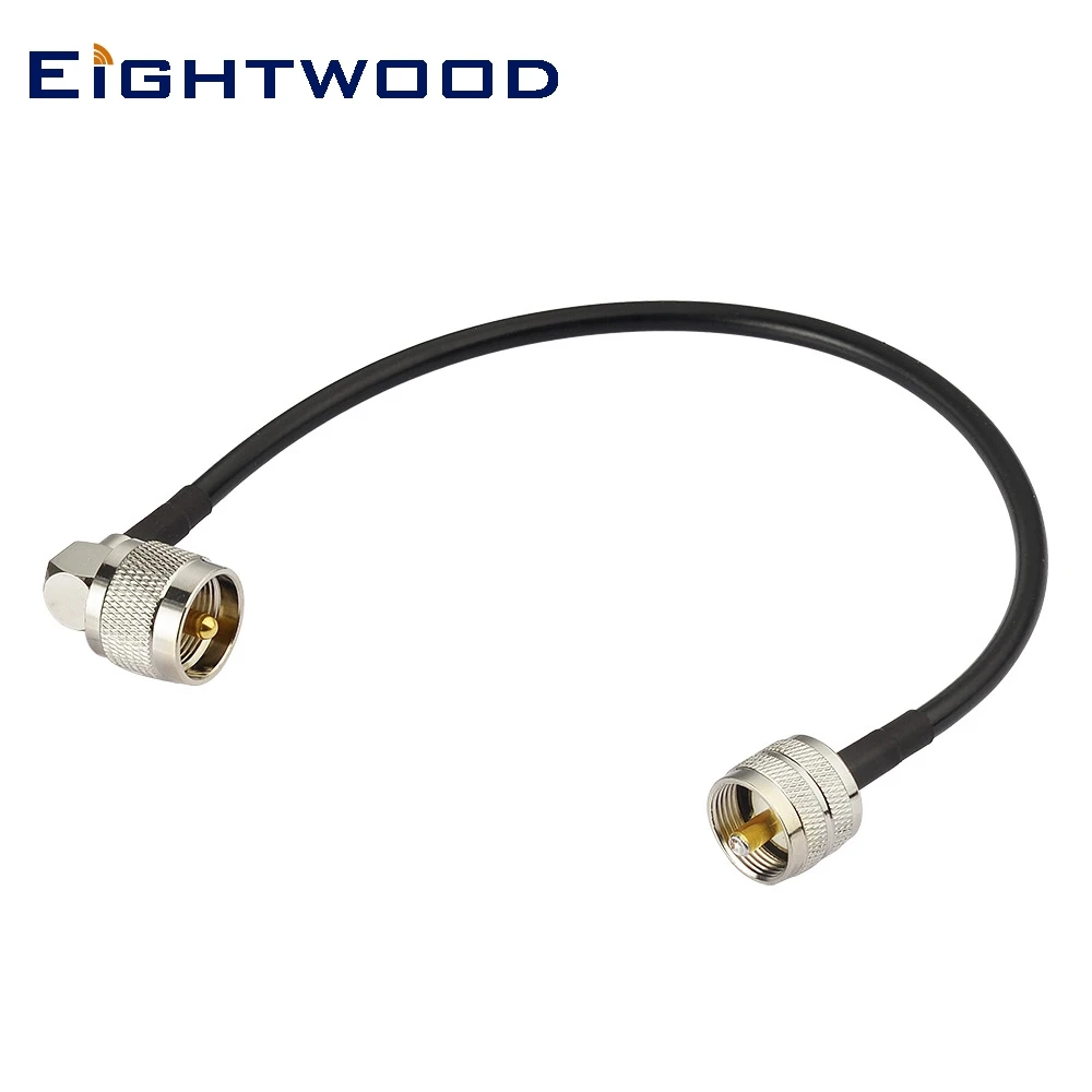 

Eightwood UHF PL259 Male to Male Cable Low Loss Digital RG58 30cm for HAM & CB Radio,Antenna Analyzer,Dummy Load,SWR Meter