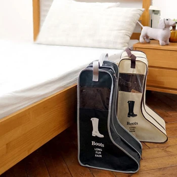 

Shoe Pocket 2 Color Zipper Practical Boot Cover Boot Storage Bag Case Dustproof Travel Korea Style Pouch Visible Window