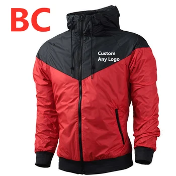 

BC Autumn Outwear Bomber Hooded Men Casual Slim Patchwork Windbreaker Jacket Male Outwear Zipper Thin Coat Brand Logo Clothing