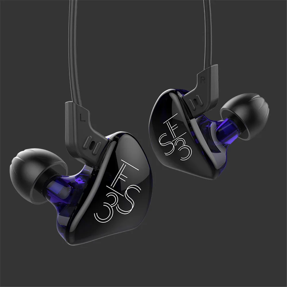 KZ ES3 BA + DD в ухо наушники гибридная гарнитура HIFI бас шумоподавление бег с