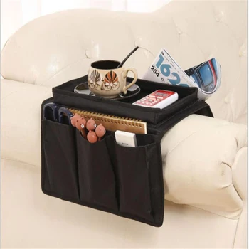 

Sofa Couch Storage Bag 4 Pocket Rest Organizer TV Remote Control Bags Holder Use for Game Controller Pens Ipad Home Organization