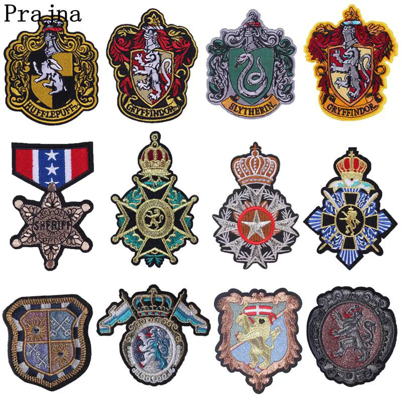 Prajna хиппи вышитые нашивки мультфильм значок нашивки животное лев птица нашивка "Змея" Железная одежда для шитья аксессуары F