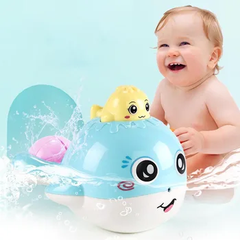 

1 Pcs Cartoon Creative Children's Toy Water Spray Whale Swimming Play Water Toys Kids Bath Pool Animals Toys