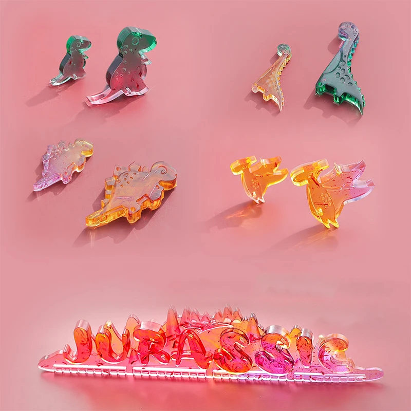 Epoxy Pendant Jurassic Dragon Doll Dinosaur Tag Listing Wind Chime Silicone Mold | Украшения и аксессуары