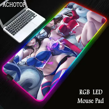 

Sexy Anime Girl Gaming Mouse Pad Computer Mousepad Large Mouse Pad Gamer RGB Big Gaming keyboard Mouse Carpet PC Desk RGB Mat
