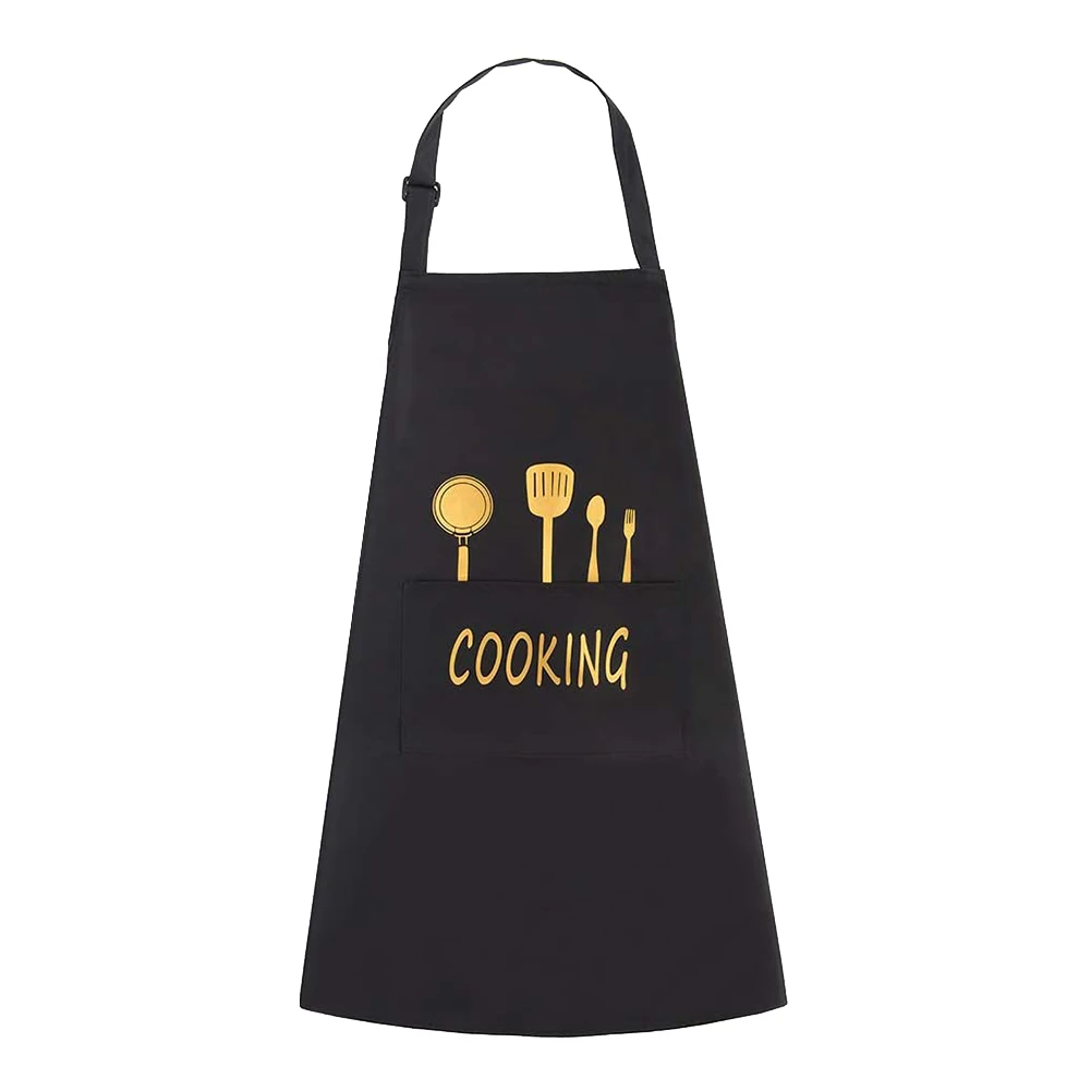 Waterproof Cooking Apron Men Women Apron With Adjustable Pocket for Kitchen Barbecue Garden Restaurant Cafe Chef Baker Waitress