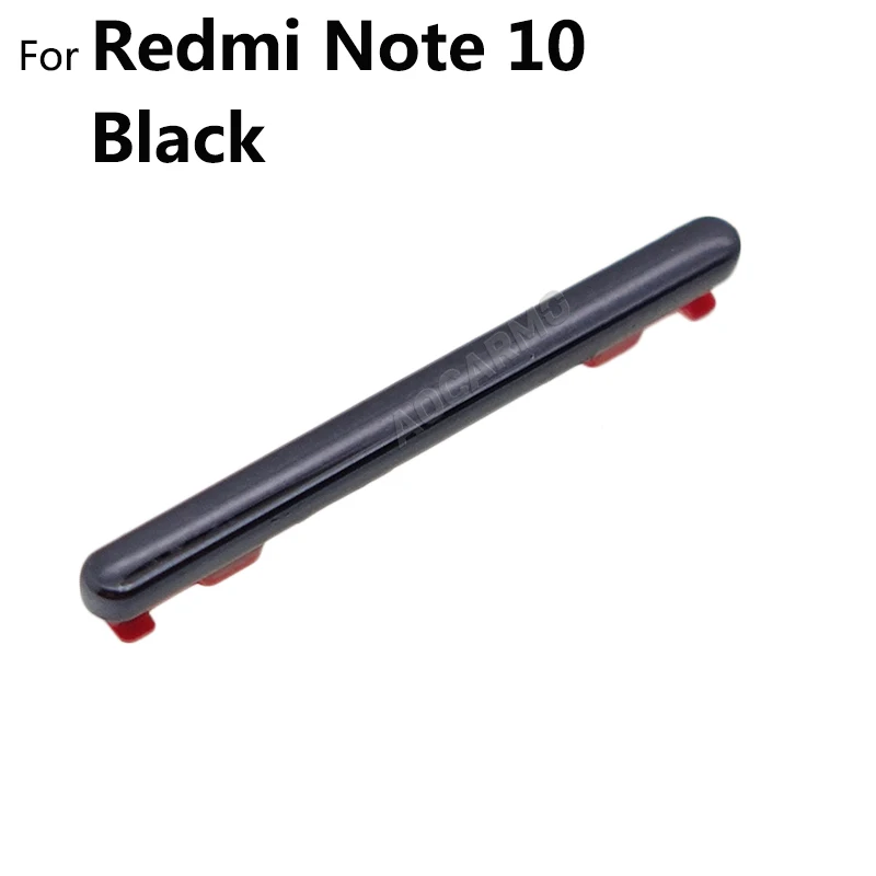 For Xiaomi Redmi Note 10 / Note10 Pro Power On Off Button + Volume Up Down Buttons Side Switch Key Replacement Part phone switch key power volume control button
