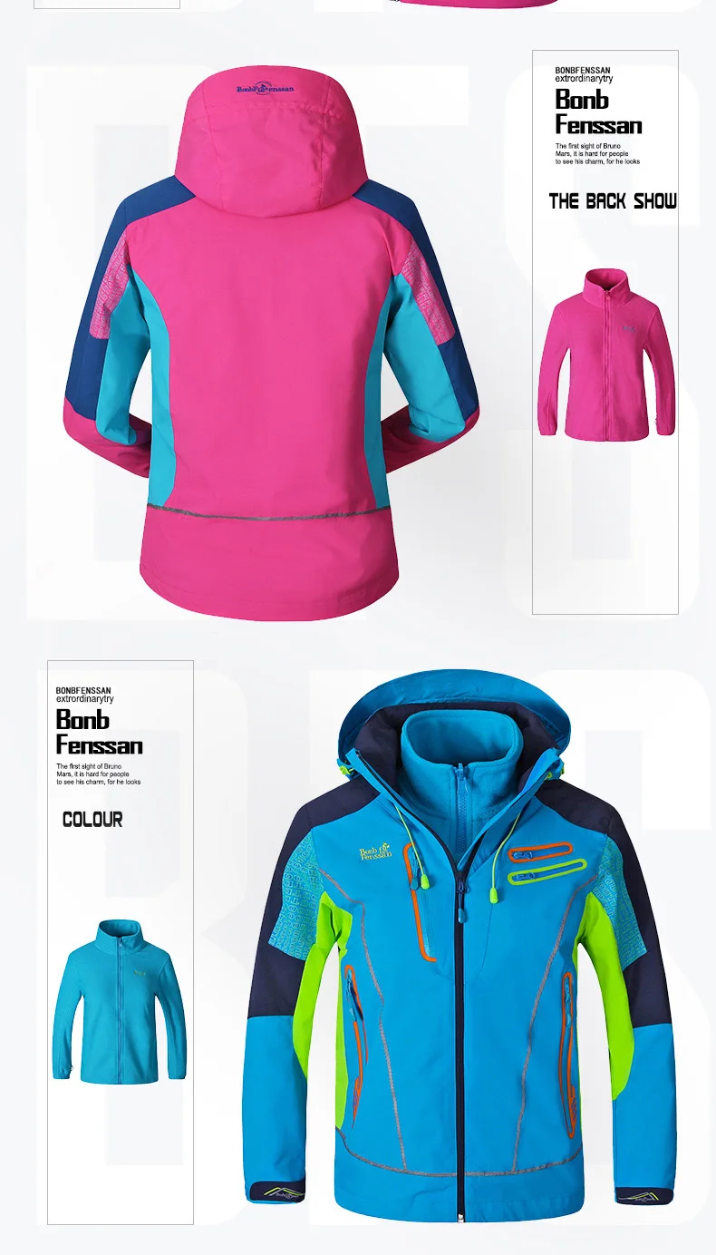 Детская Лыжная куртка; брендовая Водонепроницаемая зимняя куртка для мальчиков и девочек; зимняя куртка для катания на лыжах и сноуборде; детский лыжный костюм
