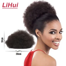 Best Price LIHUI Puff-wigs Blick Girl 5inches/8inches African Buns Children's Chemical Fiber Hair Accessories Natural Black Brown Best Price LIHUI Puff-wigs Blick Girl 5inches/8inches African Buns Children's Chemical Fiber Hair Accessories Natural Black Brown