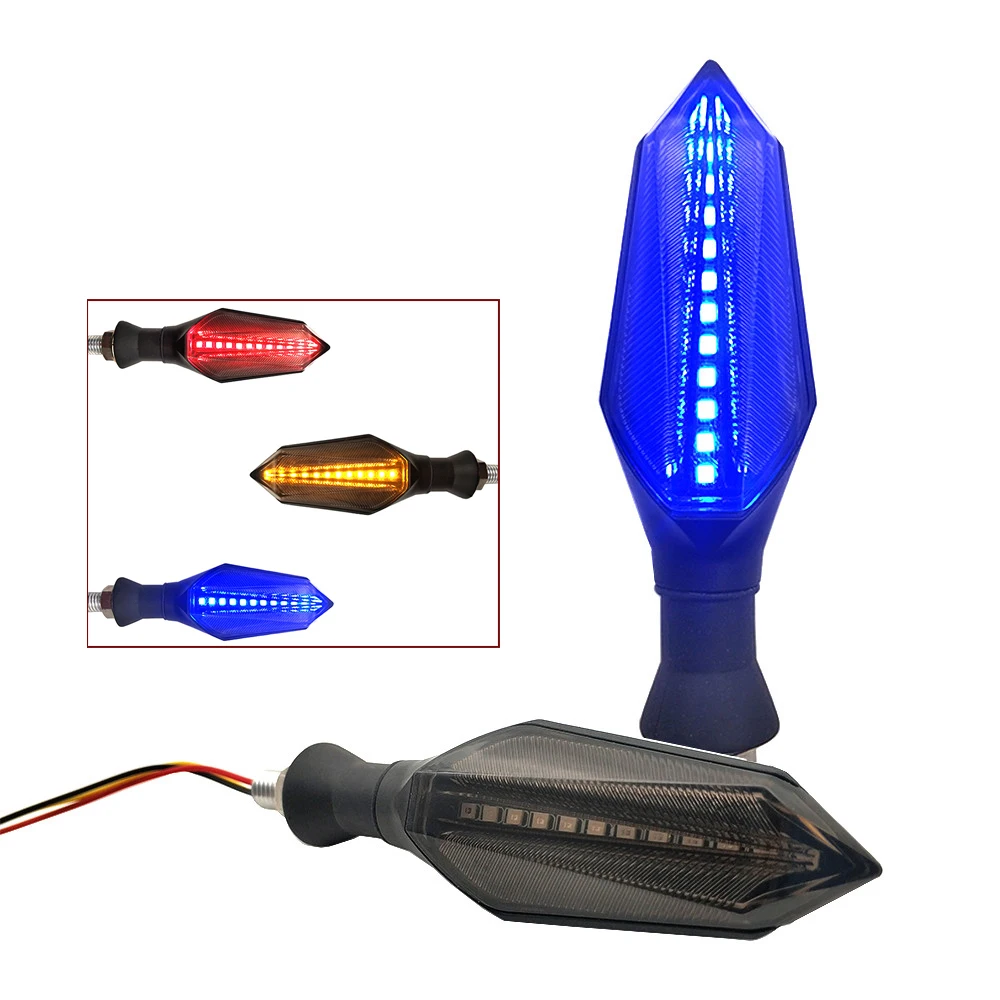 

Motorcycle LED Turn Signal Lamp Sequential Flowing Flash Indicator Lights For Suzuki TL1000S tl 1000 GS1000 GS500E GSX250 GSX550