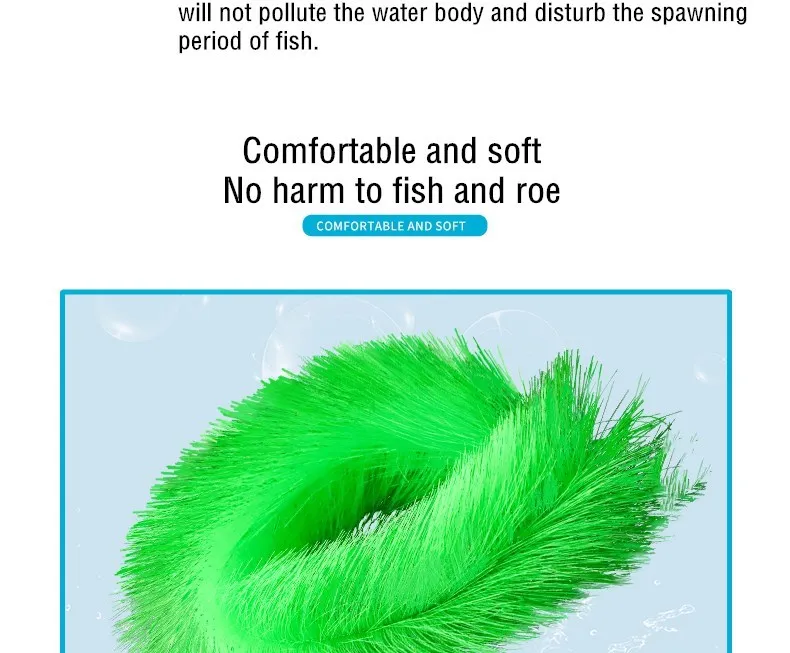 60/100cm Fish Breeding Grass Koi Fish Pond Hatching Grass Brush Goldfish Spawning Incubator Aquaculture Breeding Supply