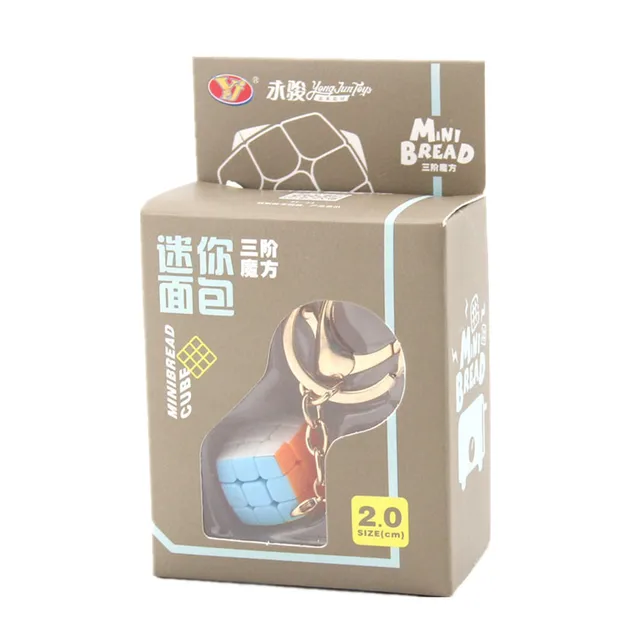 Yongjun pillowed 2cm 3.5cm 4.5cm Mini 3x3x3 Magic Puzzle Antistress Cube keychain Professional YJ 3x3 Speed Cube Educational Toy 3