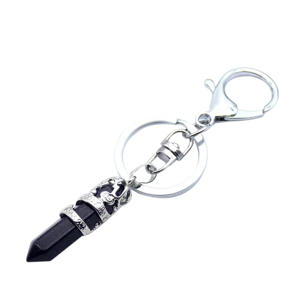 Elegant Hexagonal Dragon Crystal Quartz Key Chain Party Accessory Jewelry Elegant Hexagonal Dragon Crystal Quartz Key Chain Party Accessory Jewelry
