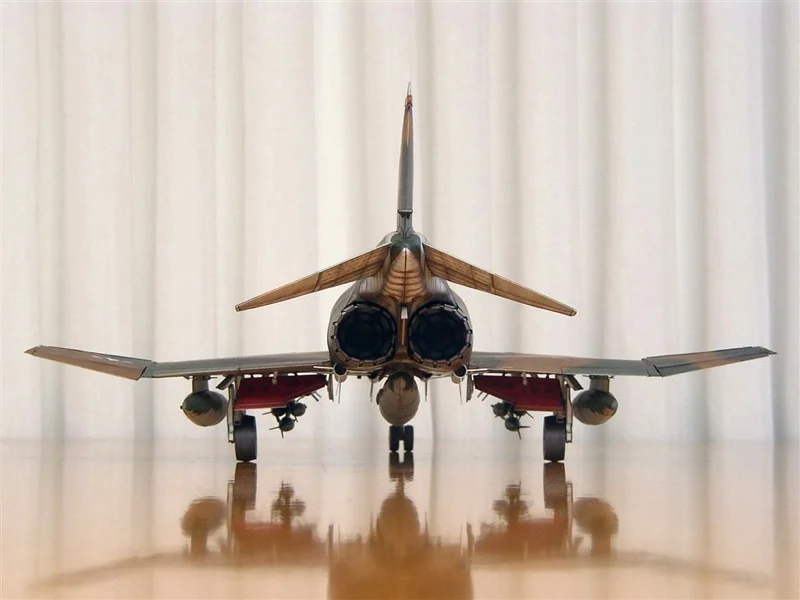 1:33 Scale Phantom F-4B Mig Killer Fighter DIY Paper Model Kit Puzzles Handmade Toy DIY