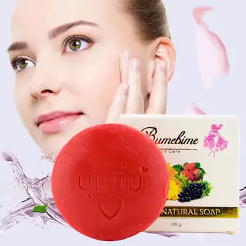 

Natural Handmade Whitening Soap Fruits Extract Whitening Dark Reduce Spot Bright Genuine Skin Fast White M4H6