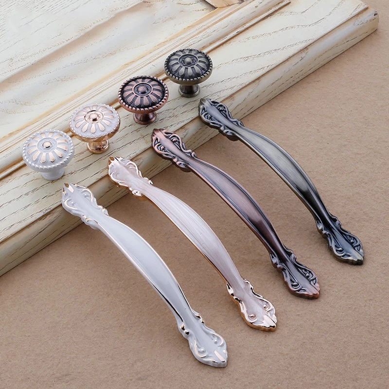 Европейская Современная Высококачественная дверная ручка для мебели розовые