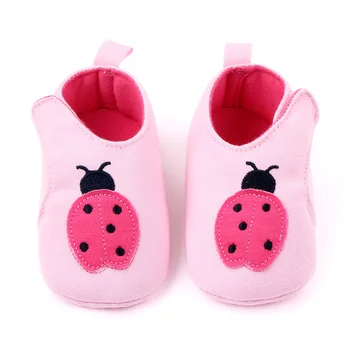 

Cartoon Baby Shoes Cute Newborn Girls Boys First Walkers Ladybug Cow Flats Soft Sole Non-slip Shoes Warm Toddler Booties