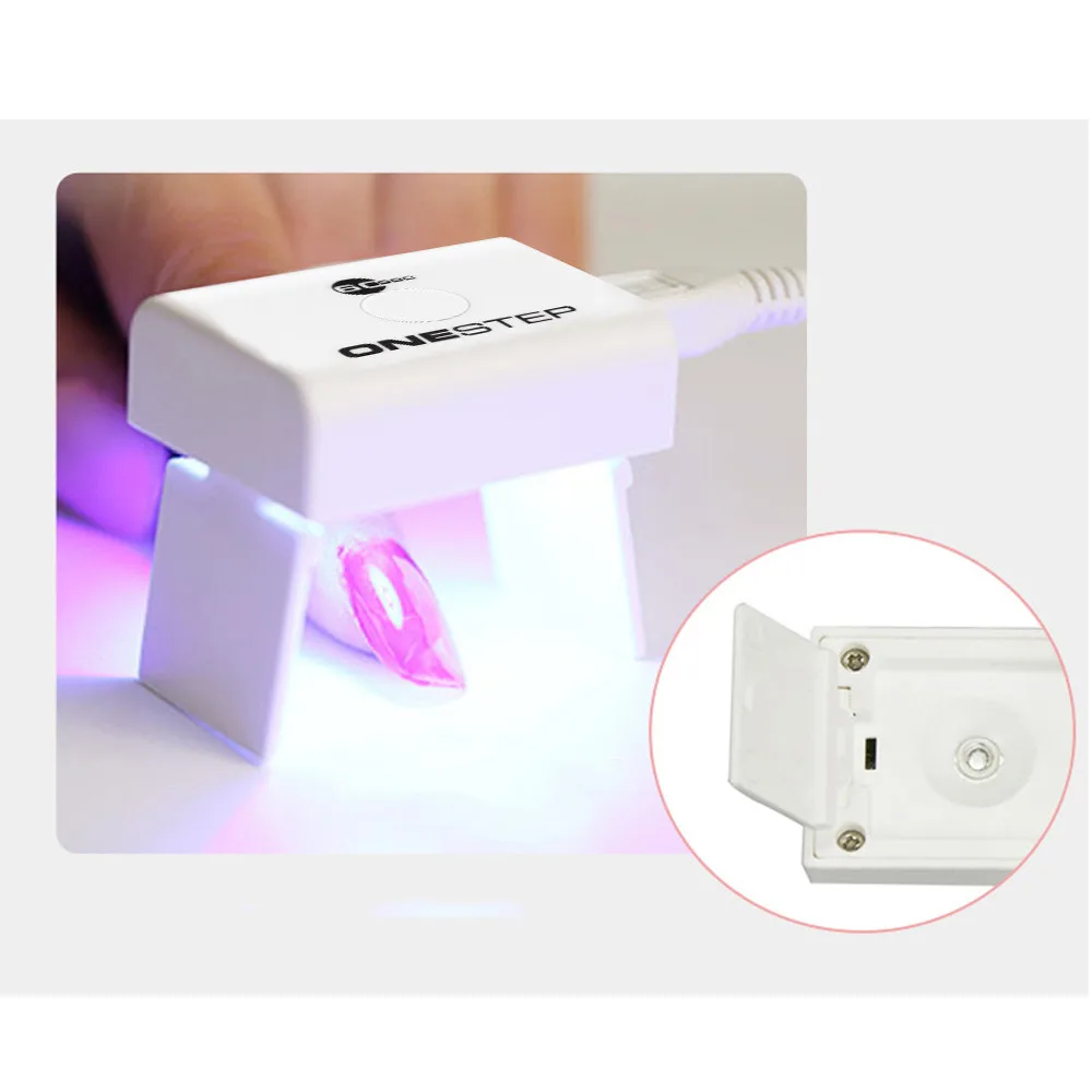 Сушилка для ногтей в сушилки для ногтей esmalte гель УФ светодиодный TSLEEN 1 шт. мини USB пальчиковая лампа для ногтей портативный 6 Вт УФ-сушилка светодиодный отверждения гель 9,26