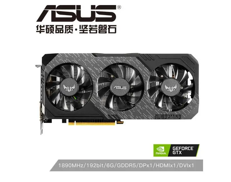 Видеокарта ASUS TUF3-GeForce GTX1660-O6G-GAMING OC 1500-1890 МГц