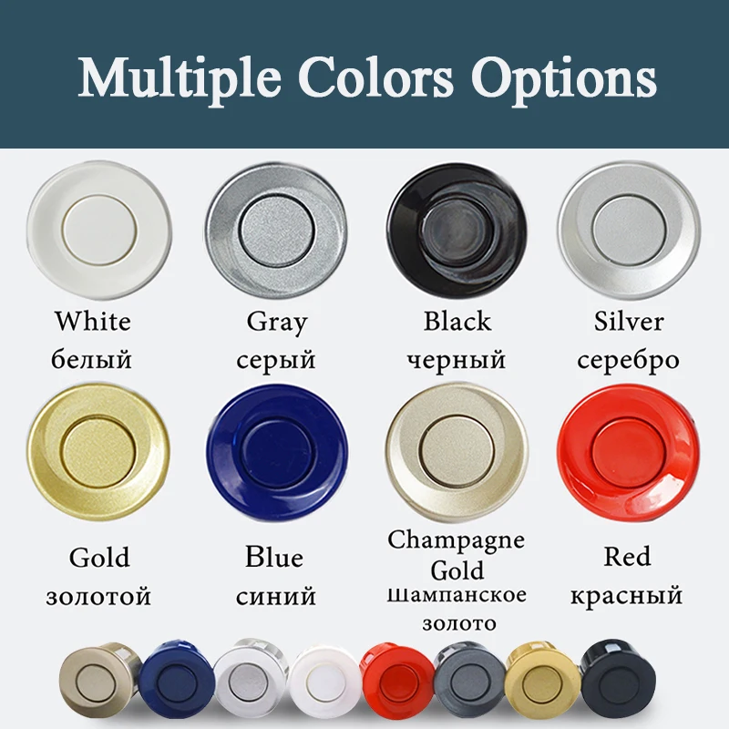 4 Pieces Sensors Parking Sensor 22mm Black Red Blue Gold Grey Silver Champagne Gold / White Color Car Reverse Probe