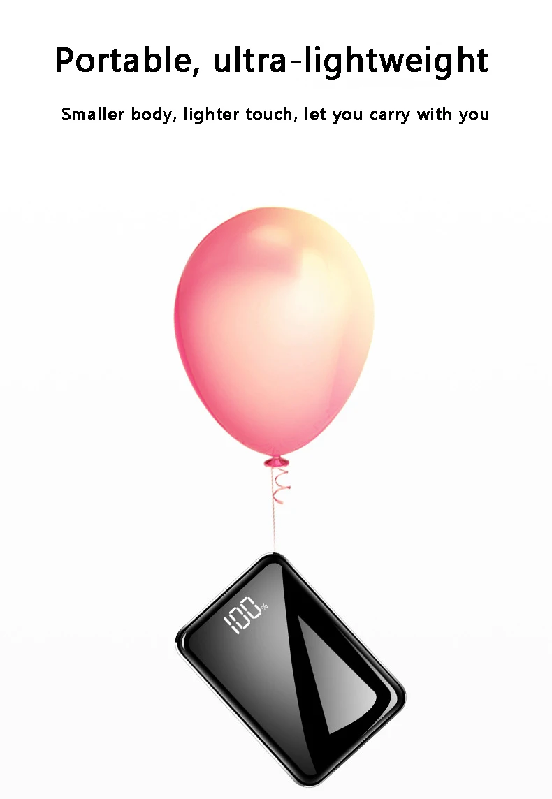 Внешний аккумулятор для xiaomi mi iPhone, USAMS mi ni Pover Bank 20000 мАч светодиодный дисплей внешний аккумулятор повербанк Быстрая зарядка