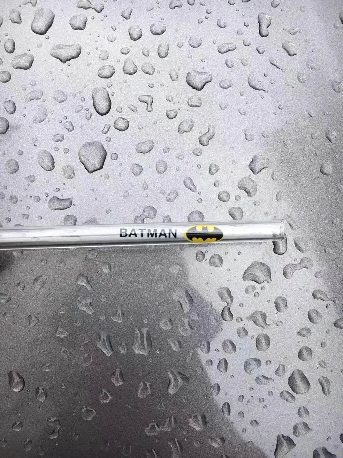 Batman 8*180 mm decal printed straight portable reusable clear glass straw drinking straw - Цвет: Batman