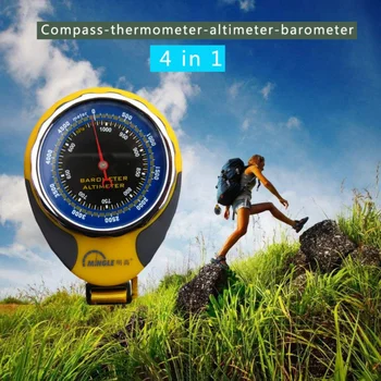 

Outdoor Mountaineering four-in-one Altitude Meter Altimeter Thermometer Compass Barometer Outdoor Gadget