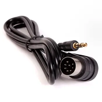

Car 3.5mm AUX Input Adapter o Cable Mini Jack AUX 8-Pin M-BUS CD Changer Cable For Alpine Gold Plug